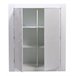 Aparador alto DUNE 2 portas com led branco brilhante Branco Brillo