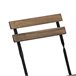 Conjunto de mesa de jardim e 4 cadeiras Bistrot Castanho