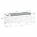 Armário de corredor Sapateira + bengaleiro SoBuy FSR74-W+FRG282-W Branco