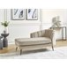 Beliani Chaise longue Veludo ALLIER Bege