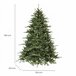 Árvore de Natal de efeitos reais Verde/ Cinza
