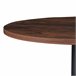 Mesa de bar Vantaa aço MDF Nogal