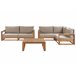 Beliani Conjunto lounge TIMOR Cinza Escuro