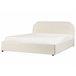 Beliani Cama com armazenamento Bouclé QUILLIEN 172x217 Bege