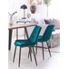 Beliani Silla de comedor MELROSE Turquesa