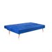 Sofá-cama Erna, duehome, Azul (ancho), Azul