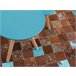 Beliani Pelos curtos ALIAGA 140x200 Turquesa