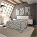 Conjunto de quarto duplo estilo nórdico Branco
