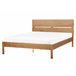 Beliani Cama com estrado Madeira de seringueira BOISSET 165x205 Madeira