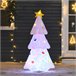 Árvore de Natal Inflável Poliéster HOMCOM, casa - natal Branco