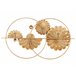 Beliani Decoração de parede PROMETHIUM Dourado