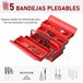 Caixa de ferramentas Aço DURHAND Vermelho