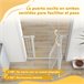 Barrera de Segurança para Cães Aço e PA PawHut Branco