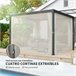 Pérgola Alumínio, Aço e Poliéster Outsunny Cru