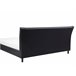 Beliani Cama com estrado Poliéster SAVERNE 197x228 Cinza Claro