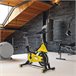 Bicicleta Estática Aço e ABS HOMCOM Preto/ amarelo