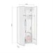 Armário multifunções 2 portas 80 Branco/cinza