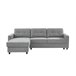 Chaise longue CIAN reversível 3 lugares cinza Cinza