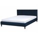 Beliani Cama com estrado Veludo FITOU 190x214 Azul