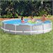 intex piscina redonda amovível prisma moldura 366x76 cm gama Cinza