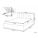 Beliani Cama com estrado Poliéster DREUX 151x214 Azul