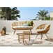 Beliani Conjunto lounge Rattan/vime MARATEA/CESENATICO Natural
