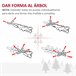Árvore de Natal PVC, metal e plástico HOMCOM, casa - natal Rosa