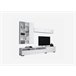 Compacto de TV White cor branca 270 cm Branco