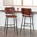 MEUBLES COSY Conjunto De Cadeiras De Bar Confortáveis E Duráveis MEUBLES COSY Conjunto De Cadeiras De Bar Confortáveis E Duráveis Castanho