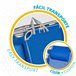 Pack económico 2 cadeiras de praia Gomera cadeiras de praia multiposição anti-tombamento c/ almofada 48x60x90 cm Aktive Cinza