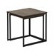 Beliani Conjunto de 2 mesas auxiliares DENNY 35x35 Preto