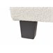 Beliani Cama com estrado Bouclé ROANNE 190x213 Creme