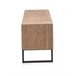 Mueble Tv Chapado Frontis De Madera Reciclada Base De Metal Natural