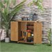 Armário de Jardim Madeira de Abeto Outsunny 75 Castanho