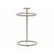 Beliani Mesa de apoio SHELBY 40x40 Dourado