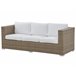 Beliani Conjunto lounge Ratan sintético BELLUNO Branco
