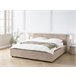 Beliani Cama com estrado Bouclé MIRANDE 189x231 Cinza