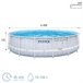 Piscina circular desmontável Chevron Prism Frame INTEX Cinza