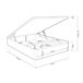 Sommier rebatível Luxury Plus 3D 135x190 Branco
