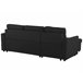Beliani Sofá esquinero Poliéster NESNA Beliani Sofá esquinero Poliéster NESNA Preto