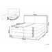 Beliani Cama continental Poliéster DYNASTY 180x217 Cinza Claro