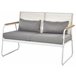 Beliani Conjunto lounge Aço POMONTE Branco