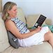 Almofada multiuso lombar, cervical, perna e leitura . Pacote de 2 Cinza