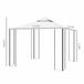 Pérgola de Jardim Aço e Poliéster Outsunny 297x297 Bege