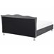 Beliani Cama con almacenaje Terciopelo METZ 209x215 Cinza Escuro