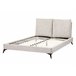 Beliani Cama com estrado Bombazine MELLE 155x240 Bege