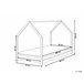 Beliani Cama com estrado Pinho APPY Rosa Talco
