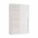 Armário 2 portas com efeito madeira 120 Branco