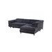 Sofá de canto OMEGA com cama cor antracite Antracite