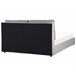 Beliani Cama baú Veludo BATILLY 174x224 Cinza